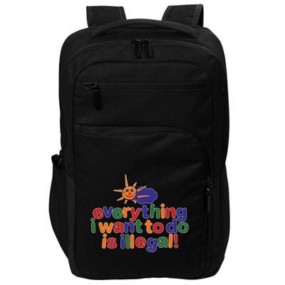 Excavator Lover Vintage Just A Girl Who Loves Excavators Impact Tech Backpack