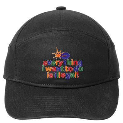 Excavator Lover Vintage Just A Girl Who Loves Excavators 7-Panel Snapback Hat