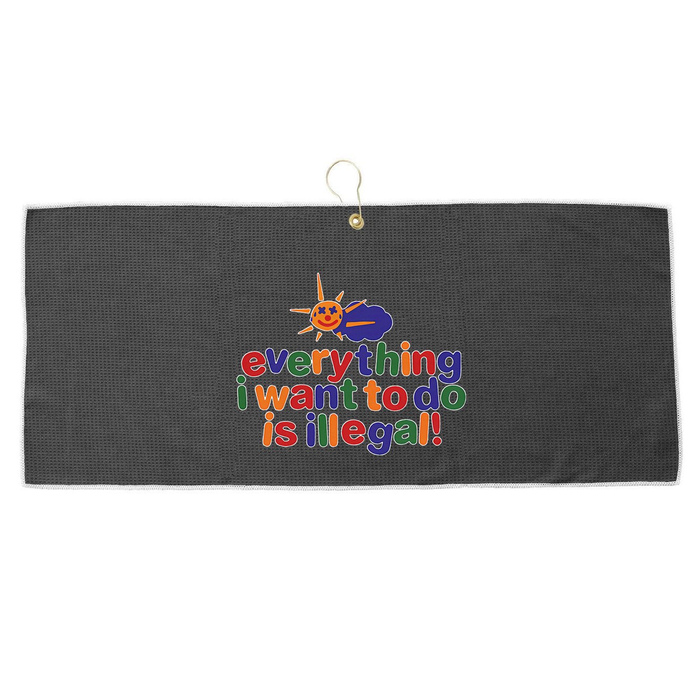 Excavator Lover Vintage Just A Girl Who Loves Excavators Large Microfiber Waffle Golf Towel