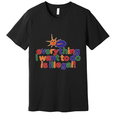 Excavator Lover Vintage Just A Girl Who Loves Excavators Premium T-Shirt