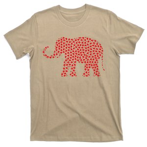 Elephant Lover Valentine Gift Elephant Valentine's Day T-Shirt