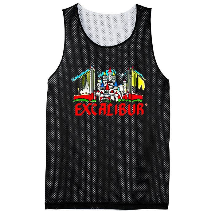 Excalibur Las Vegas Hotel Casino Retro Vintage Mesh Reversible Basketball Jersey Tank