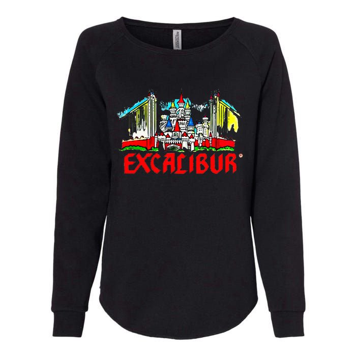 Excalibur Las Vegas Hotel Casino Retro Vintage Womens California Wash Sweatshirt