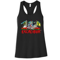 Excalibur Las Vegas Hotel Casino Retro Vintage Women's Racerback Tank