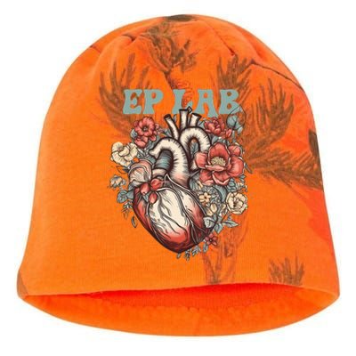 Ep Lab With Human Heart & Flowers Electrophysiology Kati - Camo Knit Beanie