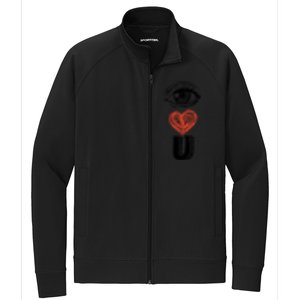 Eye Love You Gift Stretch Full-Zip Cadet Jacket