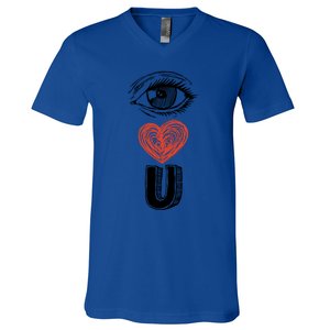 Eye Love You Gift V-Neck T-Shirt