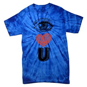 Eye Love You Gift Tie-Dye T-Shirt