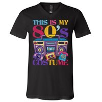 Eighties Music 1980s Generation 80s Costume Party Retro 80s V-Neck T-Shirt