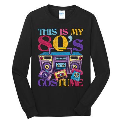 Eighties Music 1980s Generation 80s Costume Party Retro 80s Tall Long Sleeve T-Shirt