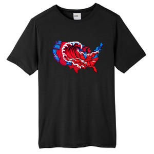 Election Map 2024 Presidential Race Red Republican Wave Tall Fusion ChromaSoft Performance T-Shirt