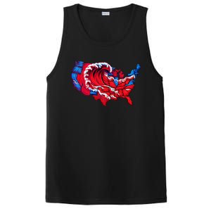 Election Map 2024 Presidential Race Red Republican Wave PosiCharge Competitor Tank