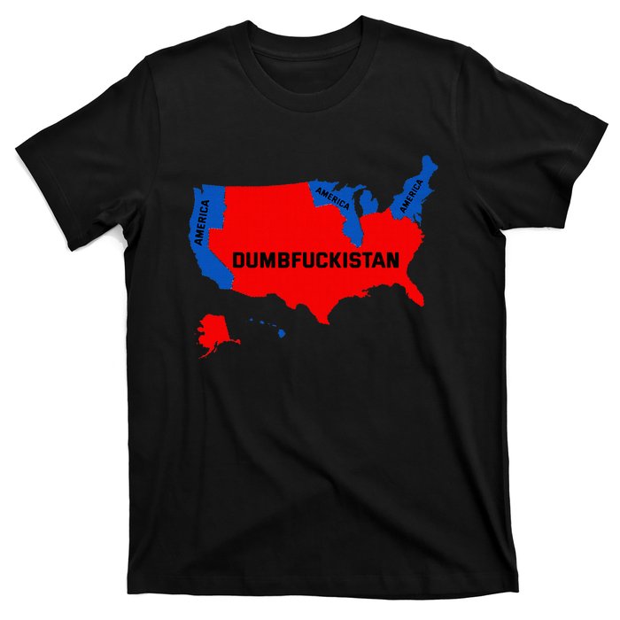 Election Map 2024 United States Of America Dumbfuckistan T-Shirt