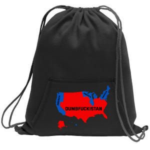 Election Map 2024 United States Of America Dumbfuckistan Sweatshirt Cinch Pack Bag