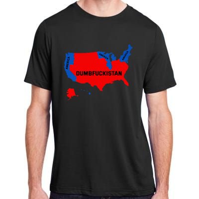 Election Map 2024 United States Of America Dumbfuckistan Adult ChromaSoft Performance T-Shirt