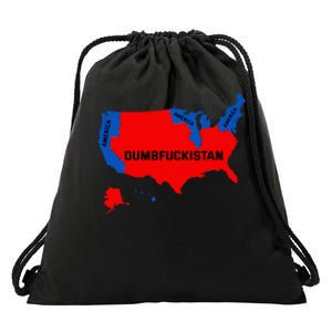 Election Map 2024 United States Of America Dumbfuckistan Drawstring Bag