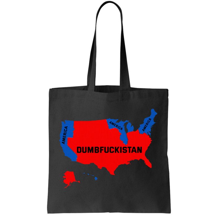 Election Map 2024 United States Of America Dumbfuckistan Tote Bag