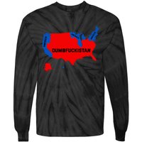 Election Map 2024 United States Of America Dumbfuckistan Tie-Dye Long Sleeve Shirt