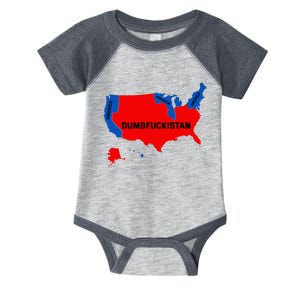 Election Map 2024 United States Of America Dumbfuckistan Infant Baby Jersey Bodysuit