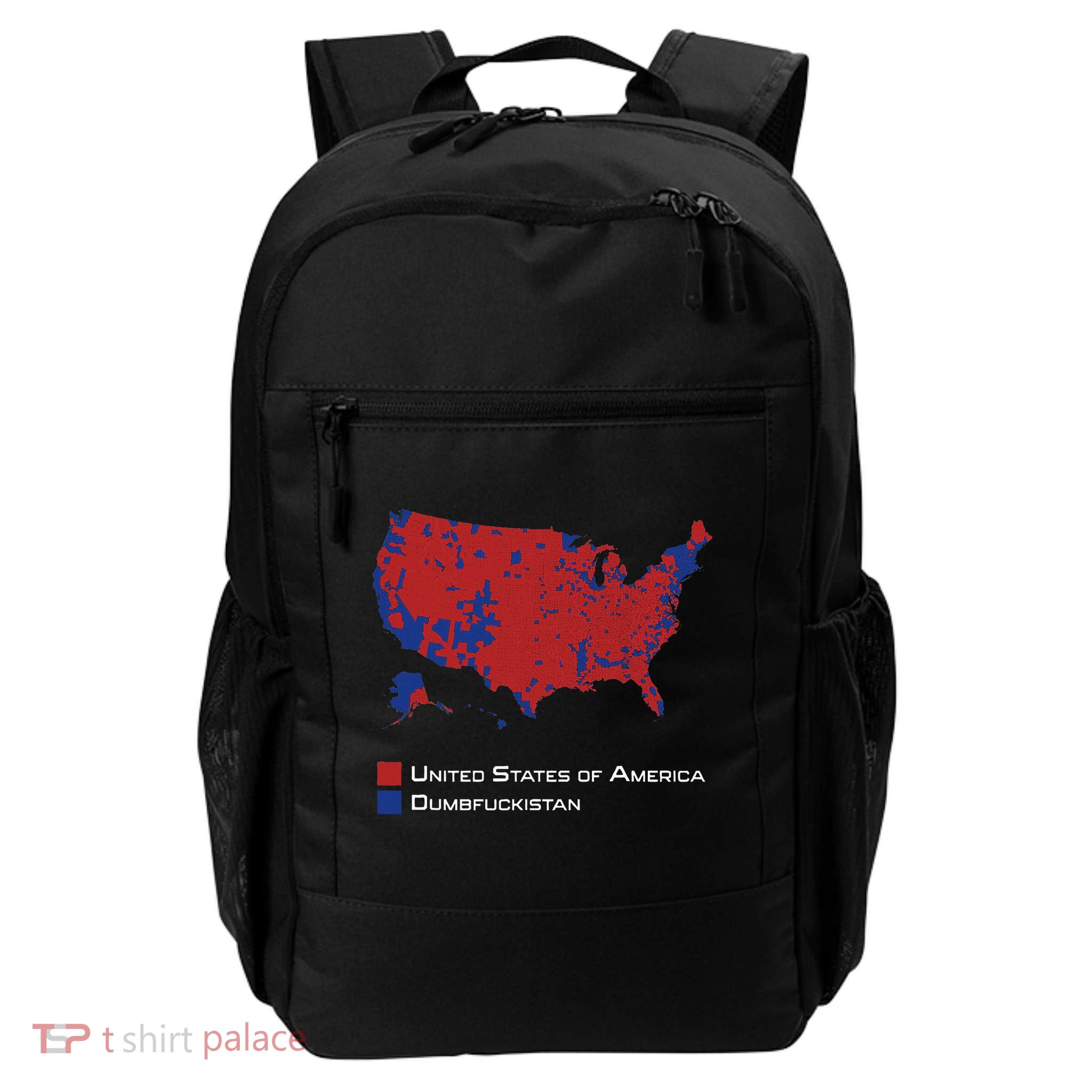 Election Map 2024 United States Of America Dumbfuckistan Daily Commute Backpack
