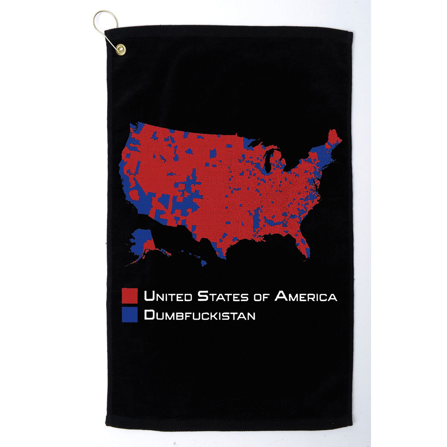 Election Map 2024 United States Of America Dumbfuckistan Golf Towel