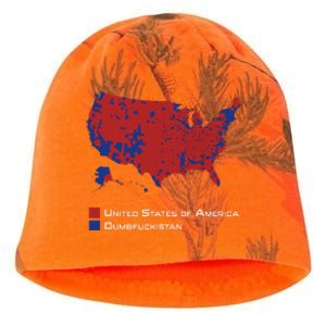 Election Map 2024 United States Of America Dumbfuckistan Kati - Camo Knit Beanie