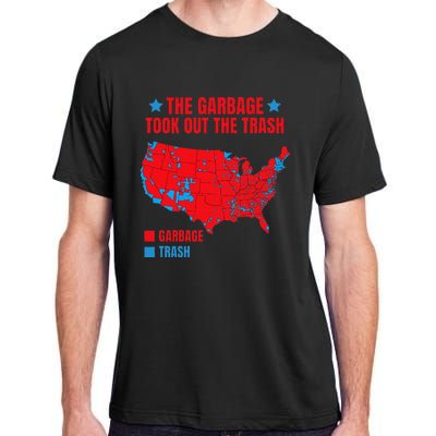 Electoral Map 2024 The Garbage Took Out The Trash Adult ChromaSoft Performance T-Shirt