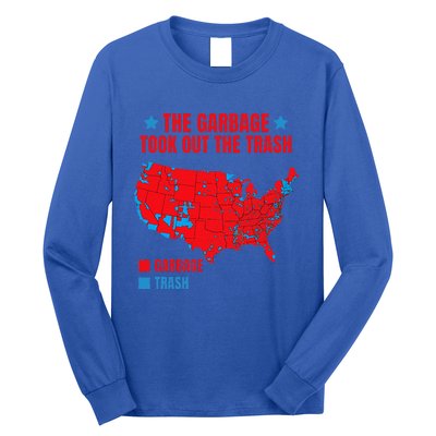 Electoral Map 2024 The Garbage Took Out The Trash Long Sleeve Shirt