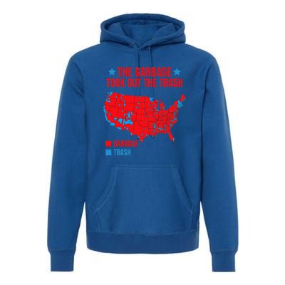 Electoral Map 2024 The Garbage Took Out The Trash Premium Hoodie