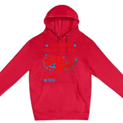 Electoral Map 2024 The Garbage Took Out The Trash Premium Pullover Hoodie