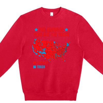 Electoral Map 2024 The Garbage Took Out The Trash Premium Crewneck Sweatshirt