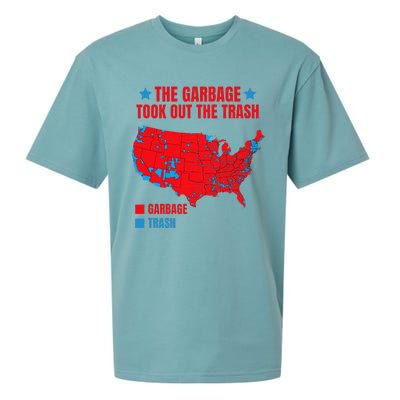 Electoral Map 2024 The Garbage Took Out The Trash Sueded Cloud Jersey T-Shirt