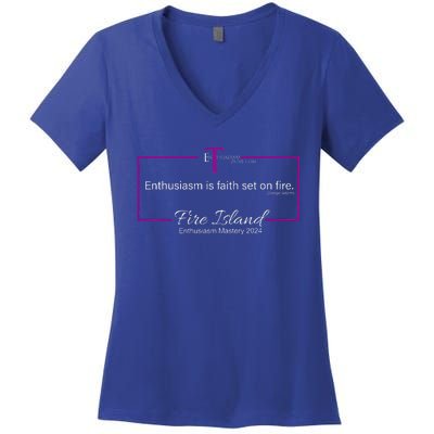 Enthusiasm Mastery 2024 Women's V-Neck T-Shirt