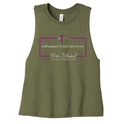 Enthusiasm Mastery 2024 Women's Racerback Cropped Tank