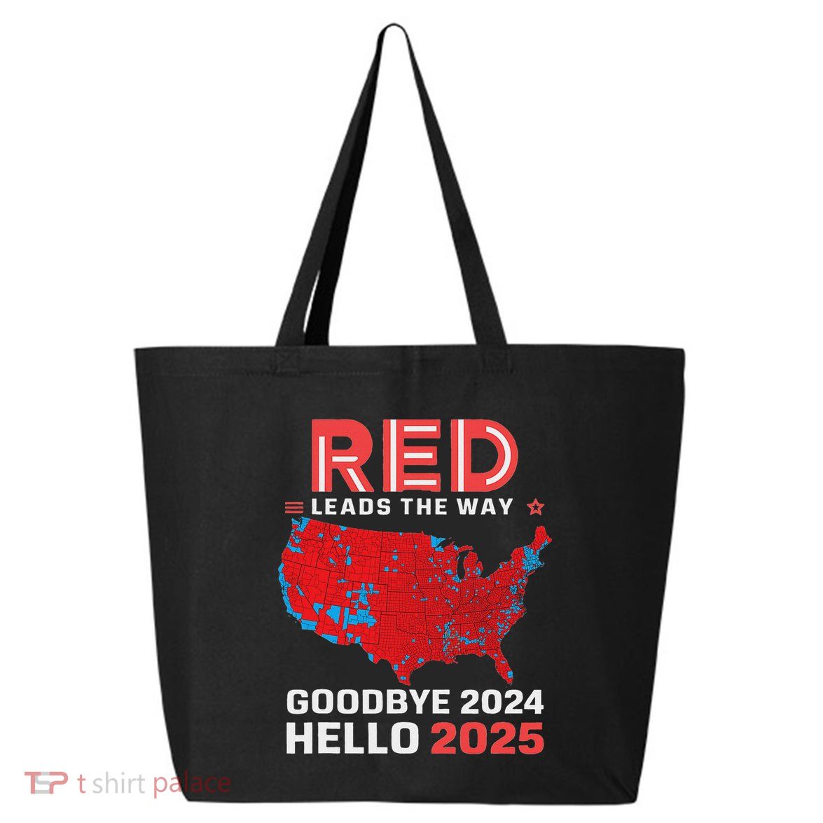 Election Map 2024 Usa Goodbye 2024 Hello 2025 25L Jumbo Tote