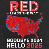 Election Map 2024 Usa Goodbye 2024 Hello 2025 25L Jumbo Tote