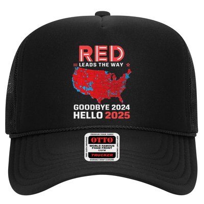 Election Map 2024 Usa Goodbye 2024 Hello 2025 Trucker Hat
