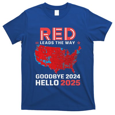 Election Map 2024 Usa Goodbye 2024 Hello 2025 T-Shirt