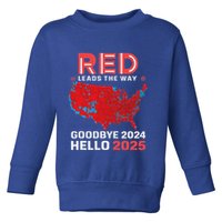Election Map 2024 Usa Goodbye 2024 Hello 2025 Toddler Sweatshirt
