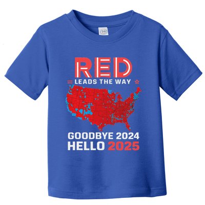 Election Map 2024 Usa Goodbye 2024 Hello 2025 Toddler T-Shirt