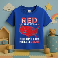 Election Map 2024 Usa Goodbye 2024 Hello 2025 Toddler T-Shirt