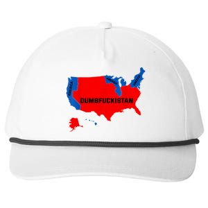 Election Map 2024 United States Of America Dumbfuckistan Snapback Five-Panel Rope Hat