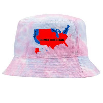 Election Map 2024 United States Of America Dumbfuckistan Tie-Dyed Bucket Hat