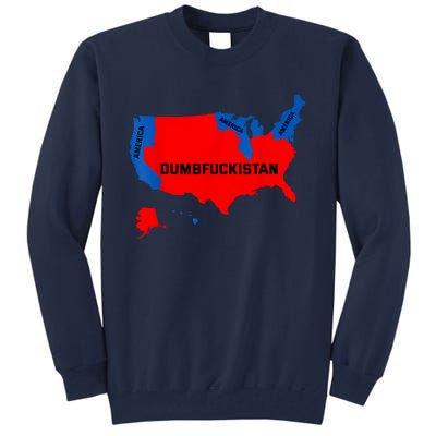 Election Map 2024 United States Of America Dumbfuckistan Tall Sweatshirt