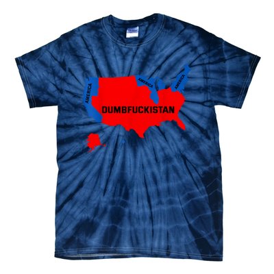 Election Map 2024 United States Of America Dumbfuckistan Tie-Dye T-Shirt