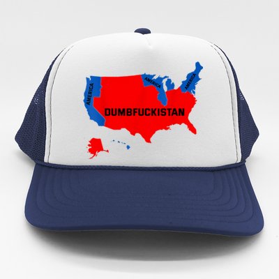 Election Map 2024 United States Of America Dumbfuckistan Trucker Hat