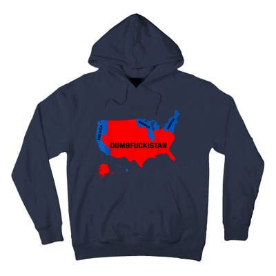 Election Map 2024 United States Of America Dumbfuckistan Tall Hoodie