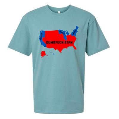 Election Map 2024 United States Of America Dumbfuckistan Sueded Cloud Jersey T-Shirt