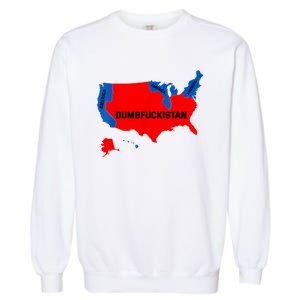 Election Map 2024 United States Of America Dumbfuckistan Garment-Dyed Sweatshirt