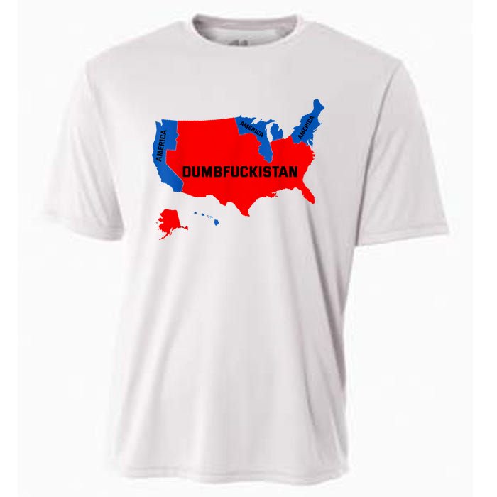 Election Map 2024 United States Of America Dumbfuckistan Cooling Performance Crew T-Shirt